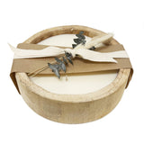 9.5" Paulownia Circular Wood Candle