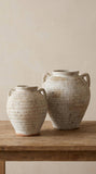 Luciana Large Terracota Sculpted Vase