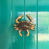 Handcrafted Brass Crab Door Knocker