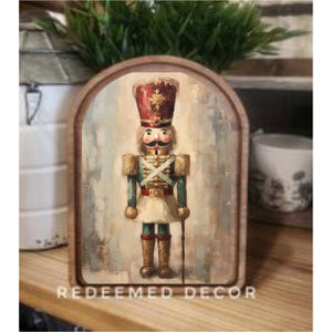 Arch Top Vintage Christmas Nutcracker Art