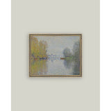 Autumn on the Seine Framed Antique Art: 7x5