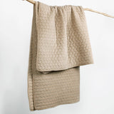 Velvet Stitch Quilted Throw: Grey