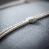 Wendellwood Soft Blue Roped Throw Pillow