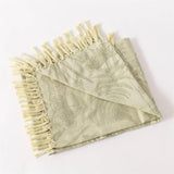 Rabbit And Fern Jacquard Throw Blanket