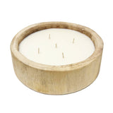 9.5" Paulownia Circular Wood Candle