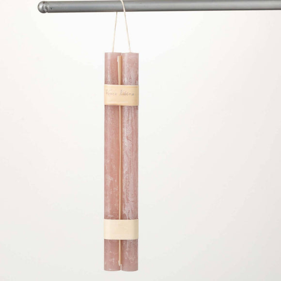 Dusty Rose Hanging Taper Candles