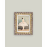 Ballerina Framed Antique Art: 12x16