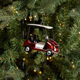 RED GOLF CART ORNAMENT