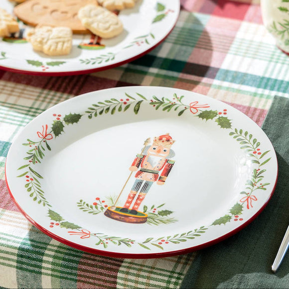 Holiday King Nutcracker Ceramic Plate