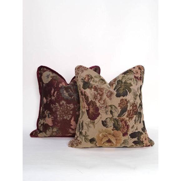 Amelie Tapestry Reversible Pillow: 18 x 18