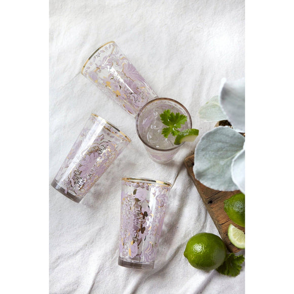 Patina Vie Lilac Tapestry Tall Glass (Set of 2)