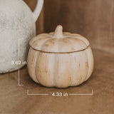 Pumpkin Spice Soy Candle - 8 oz Pumpkin Jar, Fall Gift