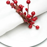 Winter Berry Wreath Napkin Rings