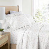 Blue Bouquet Bliss Brushed Cotton Patterned Sheet Set
