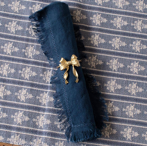 Gold Bow Napkin Ring (Set of 4)