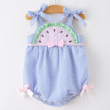 Watermelon Stripe Girl Romper