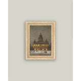 Ice Skating Framed Antique Art 10x12