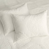 Muslin Stitch Quilt Set: Cream / King/Cal King