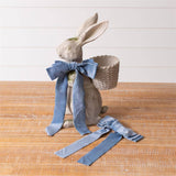 Blue Velvet Ribbon Bows