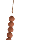 Amos Terracotta & Jute Farmhouse Bead Garland