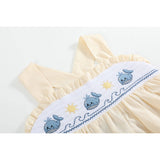 Buttercream Yellow Whale Smocked Dress