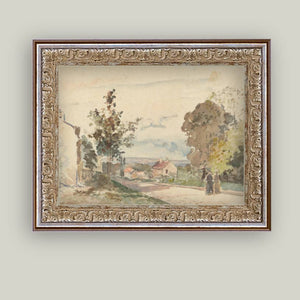 The Road From Versailles Framed Antique Art: 10x8