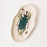 Botanical Beetles Stoneware Tray