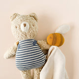 Lovey Bee Cream Baby Gift Blanket Toy Spring Cuddle Cloth