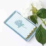 Hydrangea Stem Scalloped Paper Guest Towels