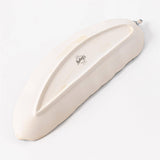 Reactive Glaze Blue Banana Leaf Stoneware