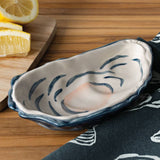 Oyster Shaped Stoneware Dish