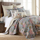 Angelica Linen Bird Embroidered Pillow