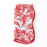 (Set of 4) Nutcracker Toile Scalloped Dinner Napkins