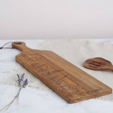 Carved Wildflowers Acacia Wood Cutting Board