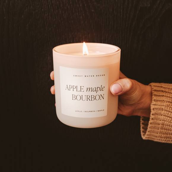 Apple Maple Bourbon 15 oz Soy Candle