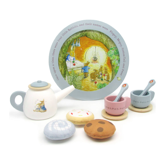 Beatrix Potter 11 Piece Wooden Tea Set