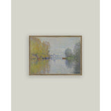 Autumn on the Seine Framed Antique Art: 7x5