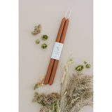 Terra Cotta | Dipped Beeswax Taper Candles | All Natural: 10 Inches