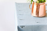 Blue Fleur Embroidered Tablecloth (60" x 90")