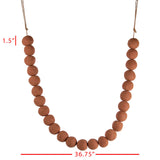 Amos Terracotta & Jute Farmhouse Bead Garland