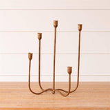 Hand Forged Metal Brass Candelabra