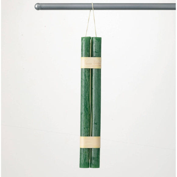 Holly Green Hanging Taper Candles