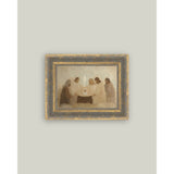 Neutral Nativity Framed Antique Art: 10x8