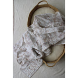 Delicate Neutral Branches Muslin Organic Cotton Blanket
