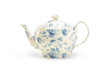 Blue Rose Toile Fine Porcelain Teapot