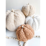 Handmade Plush Sherpa Decorative Pumpkins