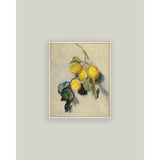 Branch of a Lemon Tree Framed Antique Art: 7x9