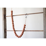 Amos Terracotta & Jute Farmhouse Bead Garland
