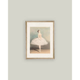 Ballerina Framed Antique Art: 12x16