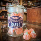 Halloween Pumpkin Old Fashioned Candy Apothecary Jar